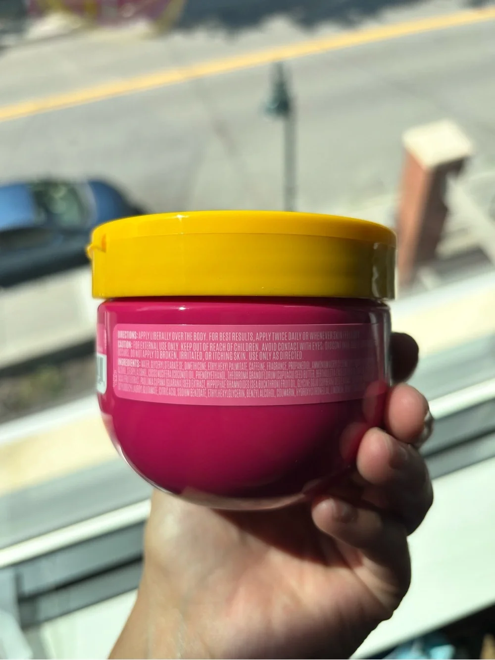 Cheeky Firming Bum Cream Body Butter - Pink & Yellow